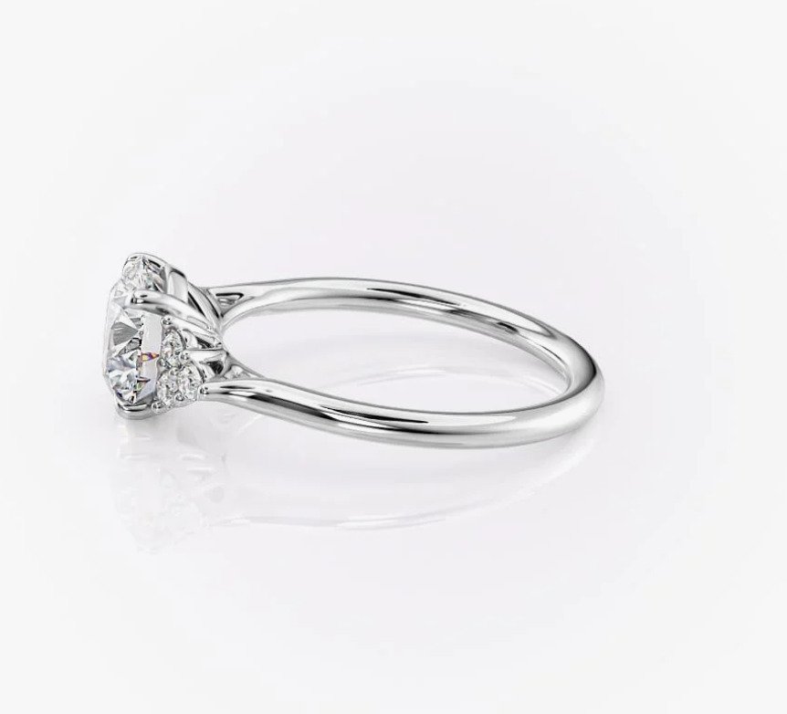 Δαχτυλίδι αρραβώνων - 14 καράτια Λευκός χρυσός -  1.21ct. tw. Διαμάντι (Φυσικό) - Διαμάντι - 1.21CTW!! H/VVS2!! #1.0