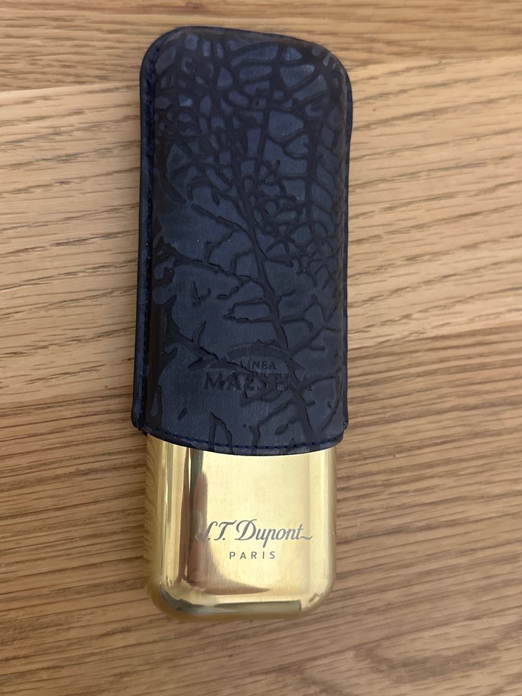 S.T. Dupont - Eske - Lær, Gullbelagt, Metall #1.0