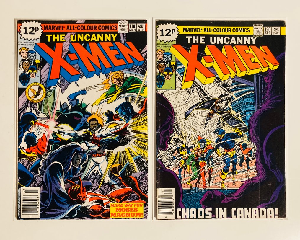 X-Men #119 #120 - 1st app of Mutant X / 1st app of Alpha Flight (Team) - 2 Comic - 第一版 - 1979 #1.0