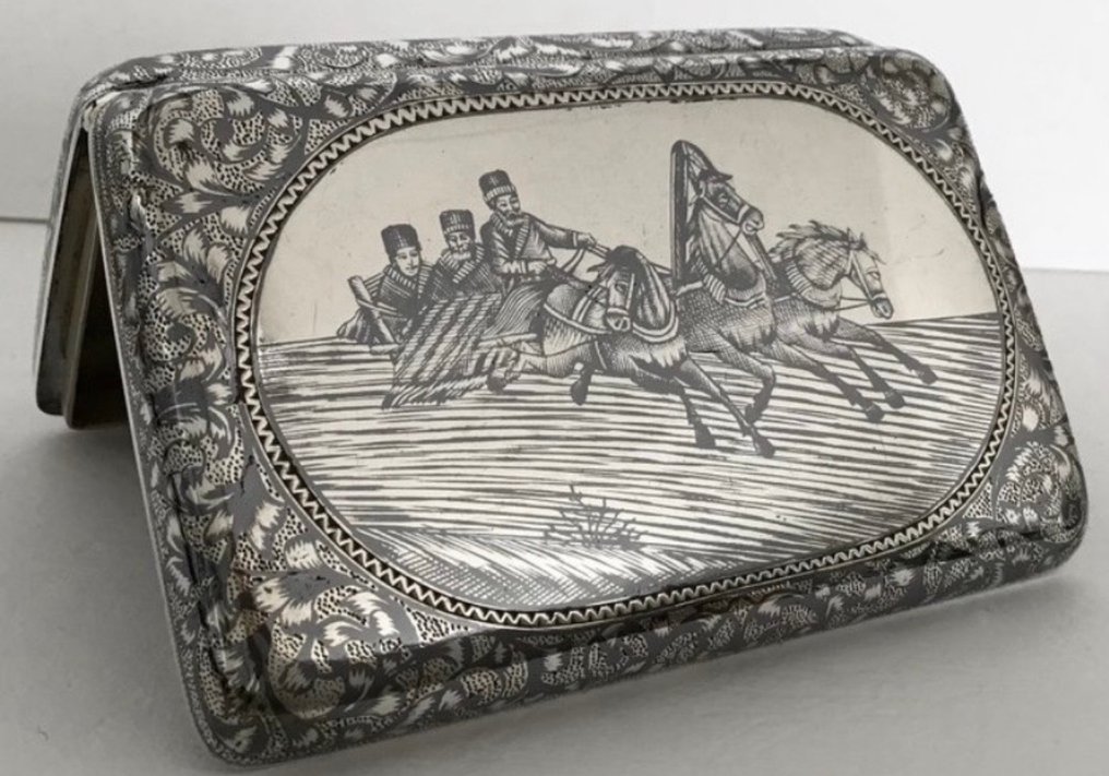 Cigarette case - .875 (84 Zolotniki) silver #1.0