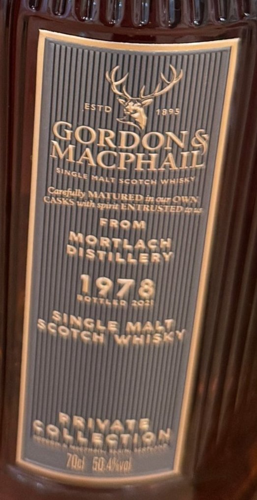 Mortlach 1978 Private Collection - Gordon & MacPhail  - b. 2021  - 70cl #2.1