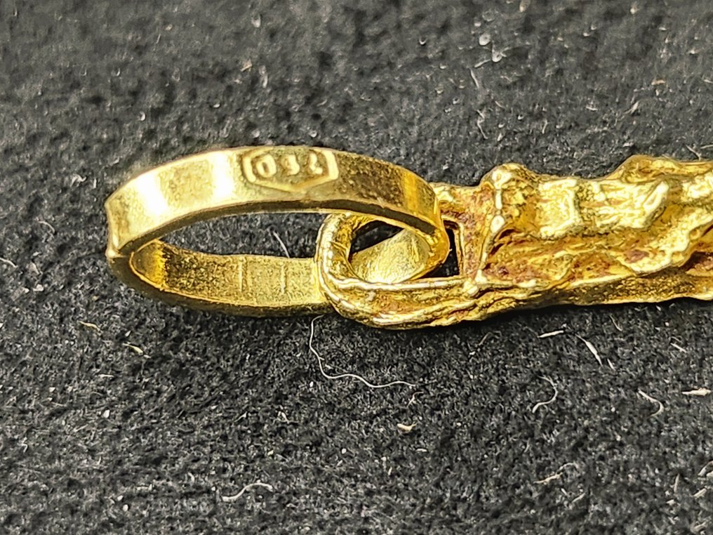 Κρεμαστό κόσμημα - 18 καράτια Κίτρινο χρυσό - Croce a cera persa #4.3