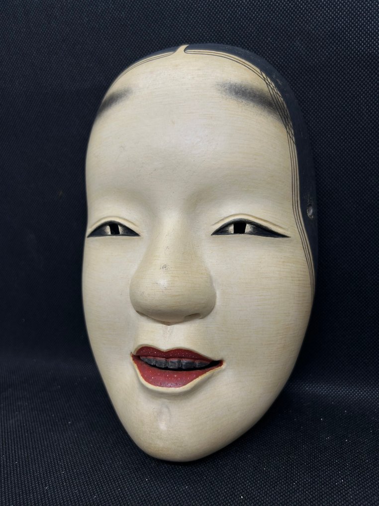 Noh-mask - Trä, Högkvalitativ träskulpterad Noh-mask - Magojiro孫次郎 - Magojiro孫次郎 #3.2