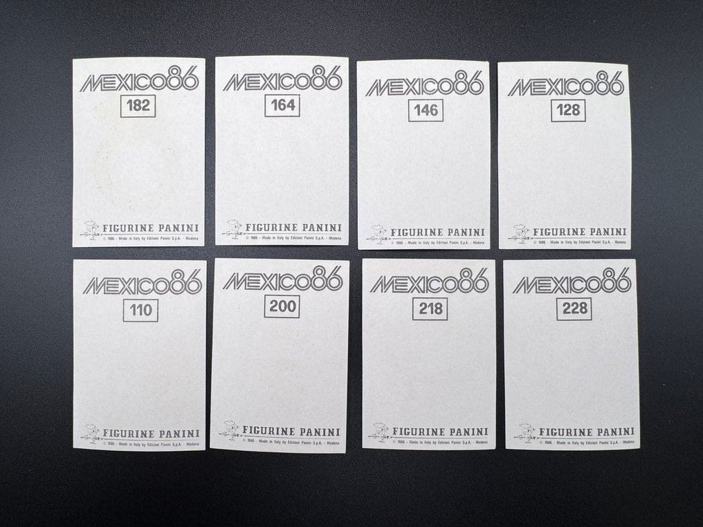 Panini World Cup Mexico 86 - Emblems/Badges - (27/27) Complete loose sticker Set - Mint (M) #4.3