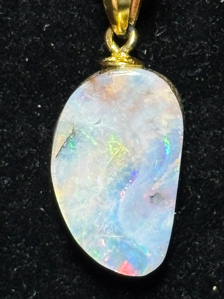 Opale Cabochon - Altezza: 22 mm - Larghezza: 9 mm- 0.97 g - (1) #3.2