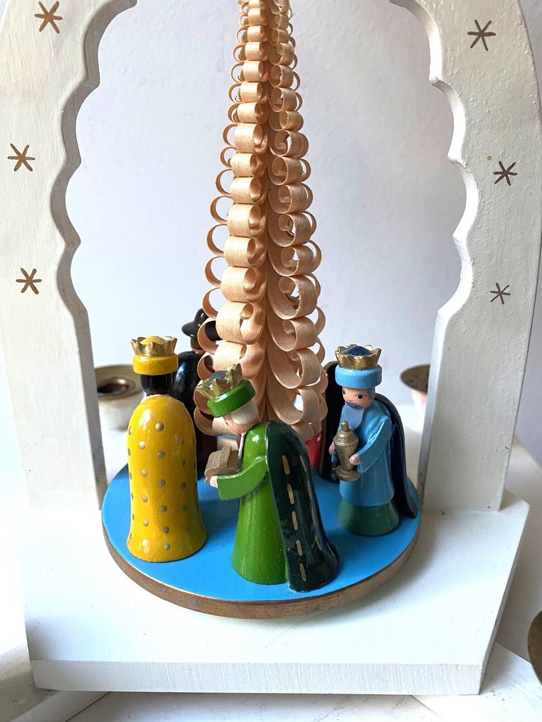 Nativity scene VERO - Christmas pyramid - Wood - Erzgebirge in the 1970s #1.0