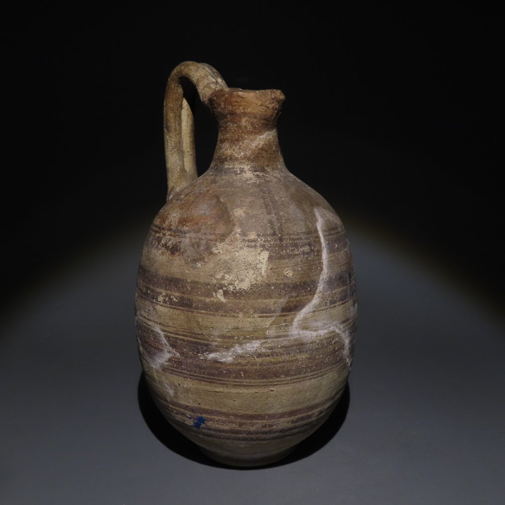 古希臘，邁錫尼 陶瓷 罐。公元前4至3世纪，21.5厘米高。 #1.0