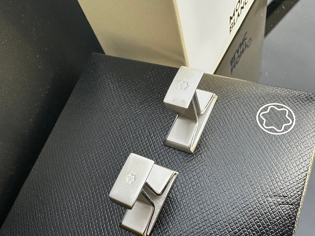 Montblanc - Stål - Mansjettknapper - M Cufflinks – Ref. 114760 #4.3