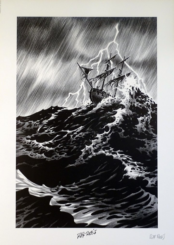 Riff Reb's - 1 Offset Print - La mer, le bateau et l'éclair - 2025 #1.0