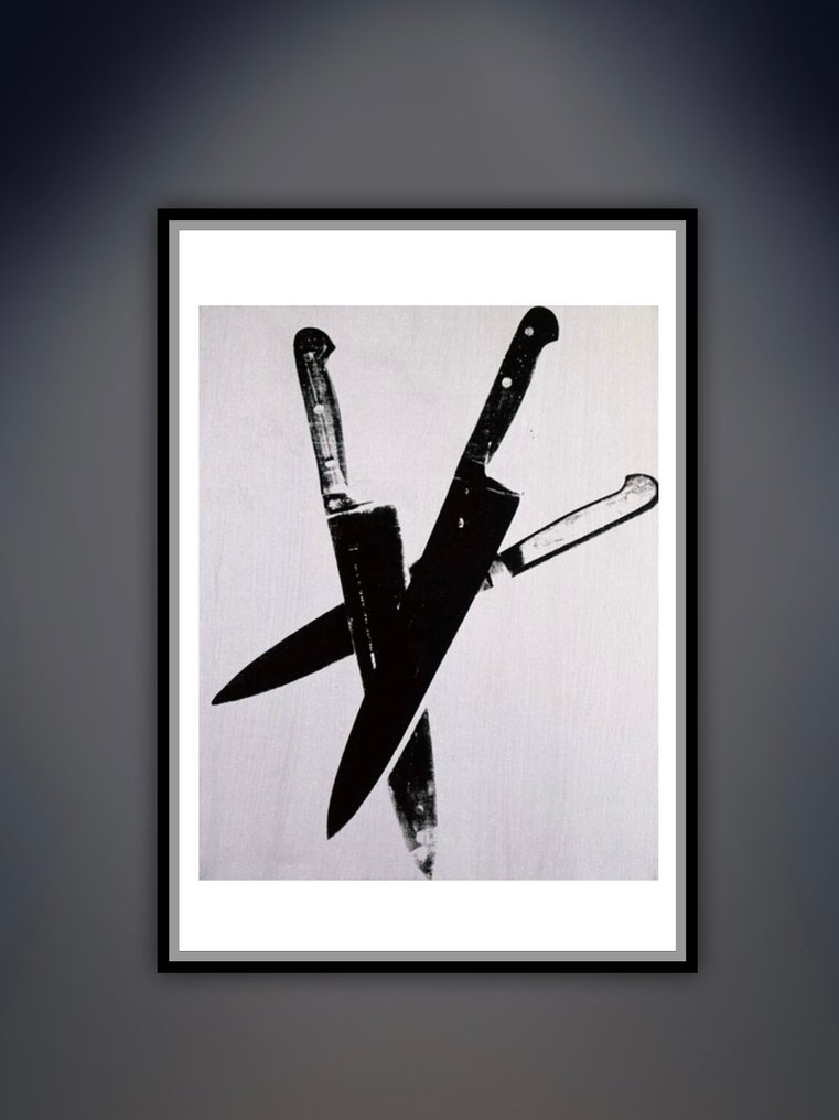 Andy Warhol - “Knives, 1981-1982 (three black)”. Copyright: Andy Warhol Foundation for the Visual Arts, Inc. - Anni ‘80 #4.3