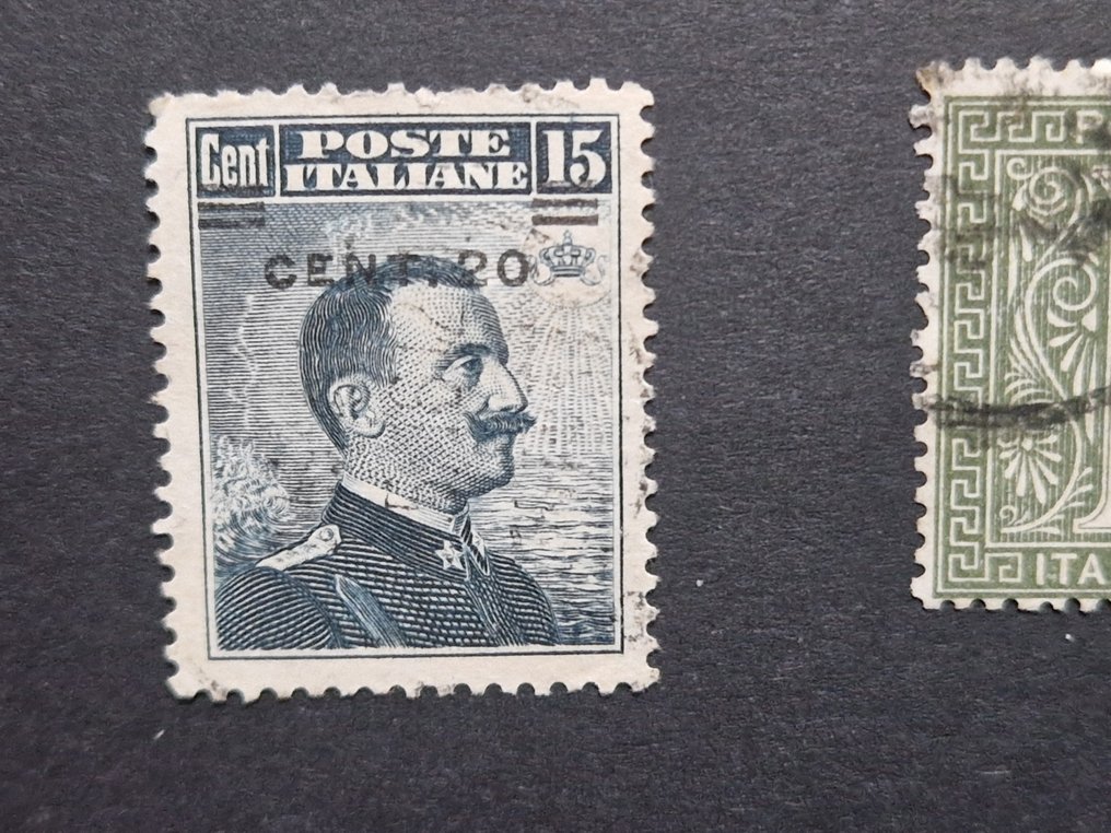 Ιταλία Βασίλειο 1917/1925 - Βασίλειο της Ιταλίας. Σύνολο νέων και χρησιμοποιημένων ελαστικών, συμπεριλαμβανομένων των T14h, - Sassone T14h, 106i, 109d, 113i, 117ndc, 185g, Pubbl. 12b #3.2