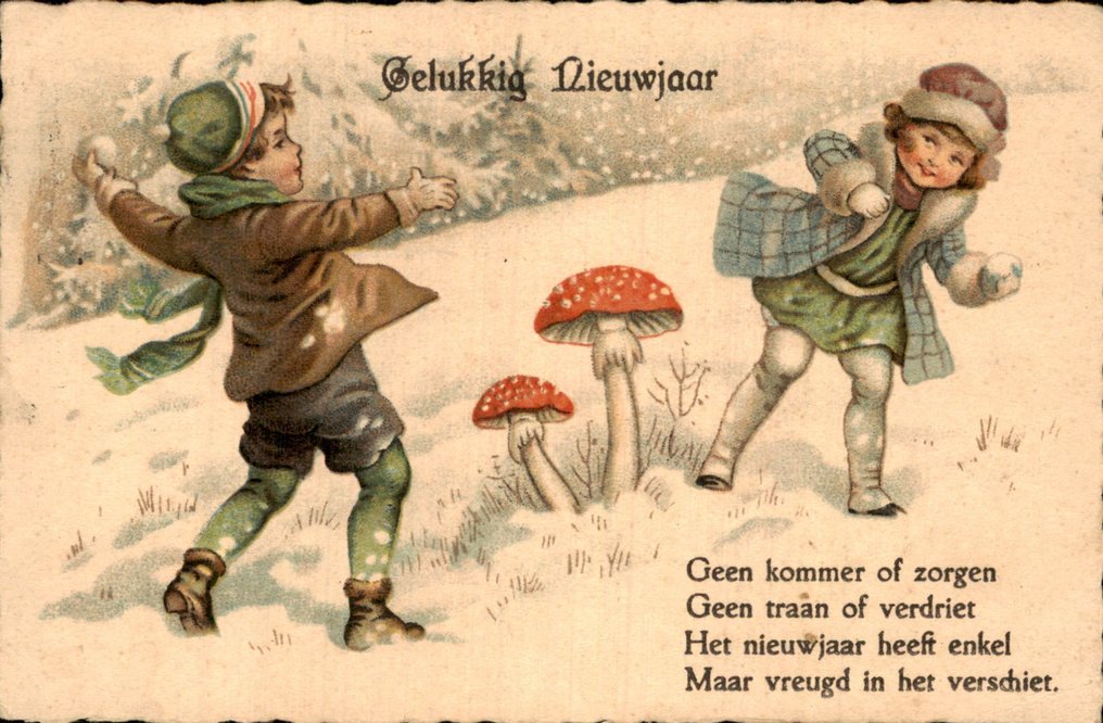 Fantasie, Neujahr - Postkarte (126) - 1900-1960 #2.1