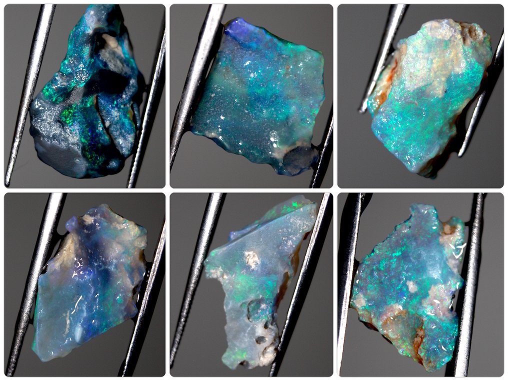 18.60 carats Australian Rough Opal Rough- 3.72 g - (6) #1.0