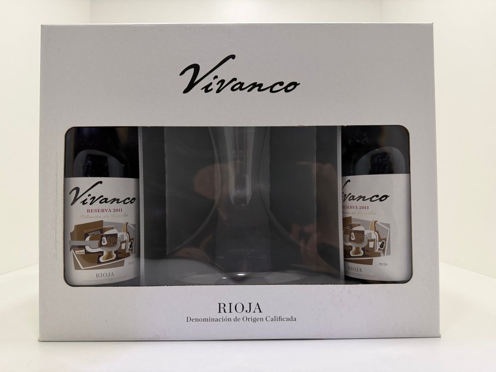 2011 Vivanco (Incl. Decanter) - Ριόχα - 4 Bottles (0.75L) #1.0