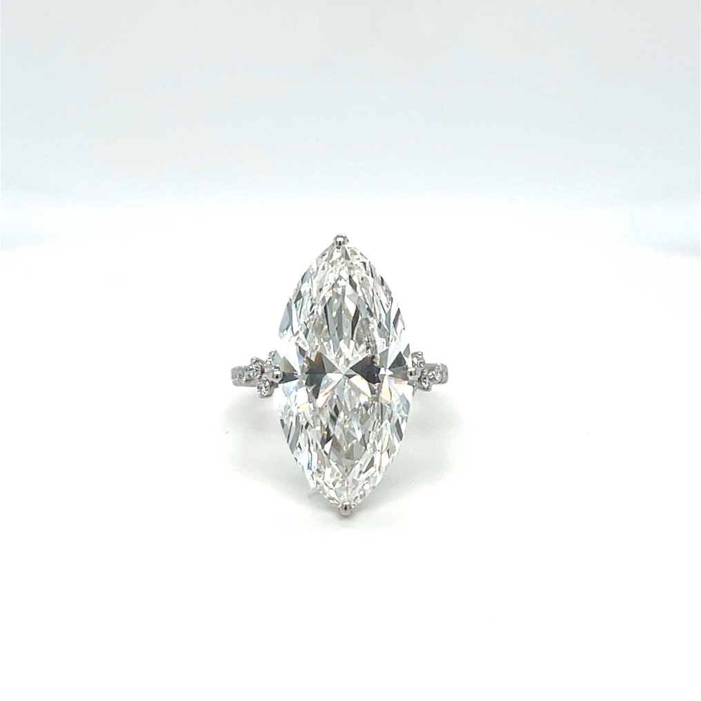 戒指 - 14K包金 白金 -  10.17ct. tw. 钻石 (实验室培育) - 钻石 #1.0