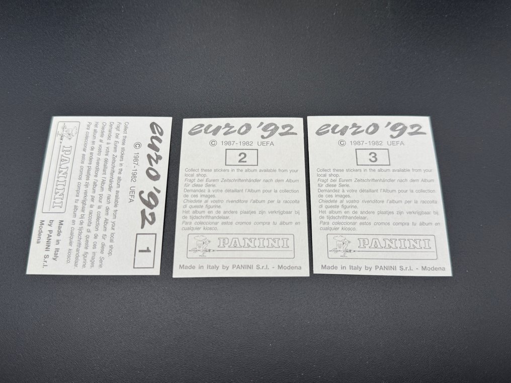 1992 Panini Uefa Euro 92 - "MyPaniniWorld Collection" - 1 Empty album + complete loose sticker set - 全新 (M) #2.1