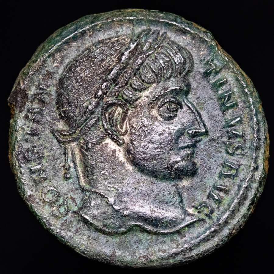 Roman Empire. Constantine I (AD 306-337). Follis Minted in Siscia, 307-337 A.D.. D N CONSTANTINI MAX AVG, VOT XX  (No Reserve Price) #1.0