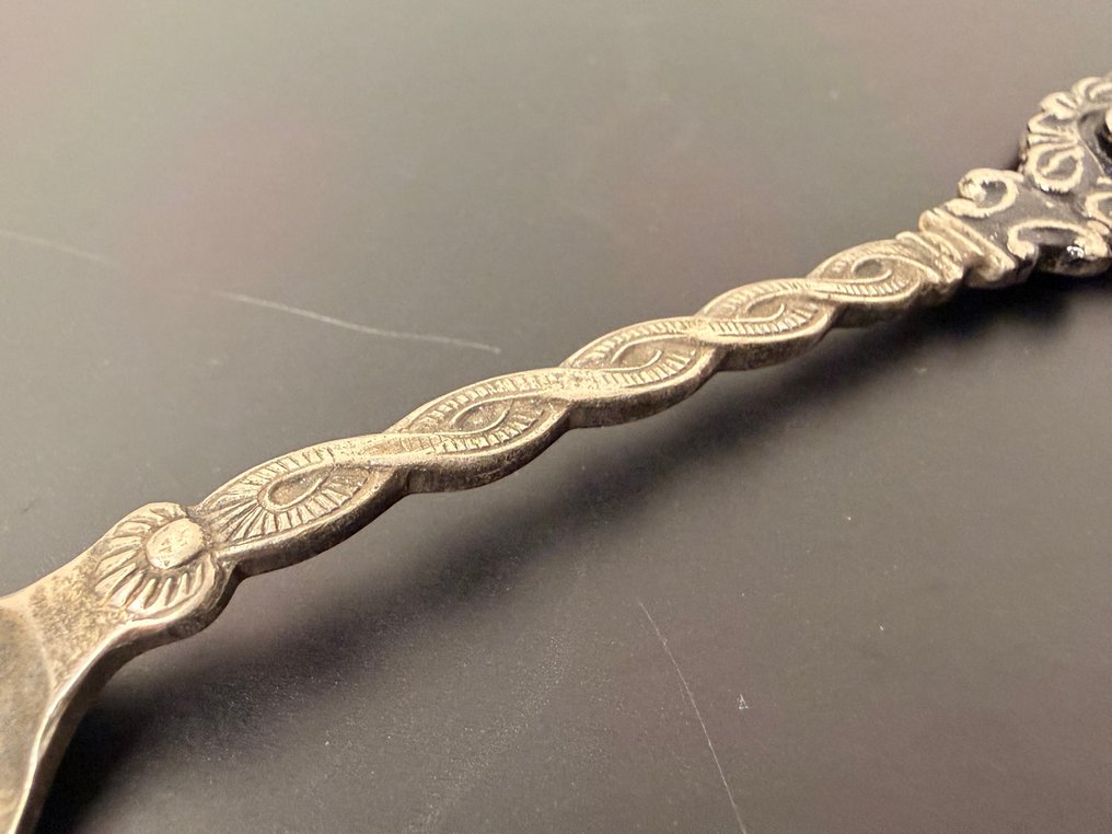 古董梅赛德斯-奔驰叉子——镀银带珐琅标志——稀有的礼品 - Mercedes-Benz #2.1