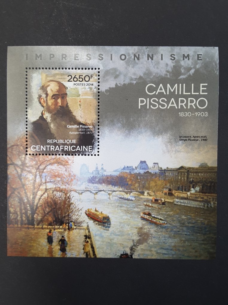 世界  - 图片、画家、MNH块、纸张和印章。 #4.3