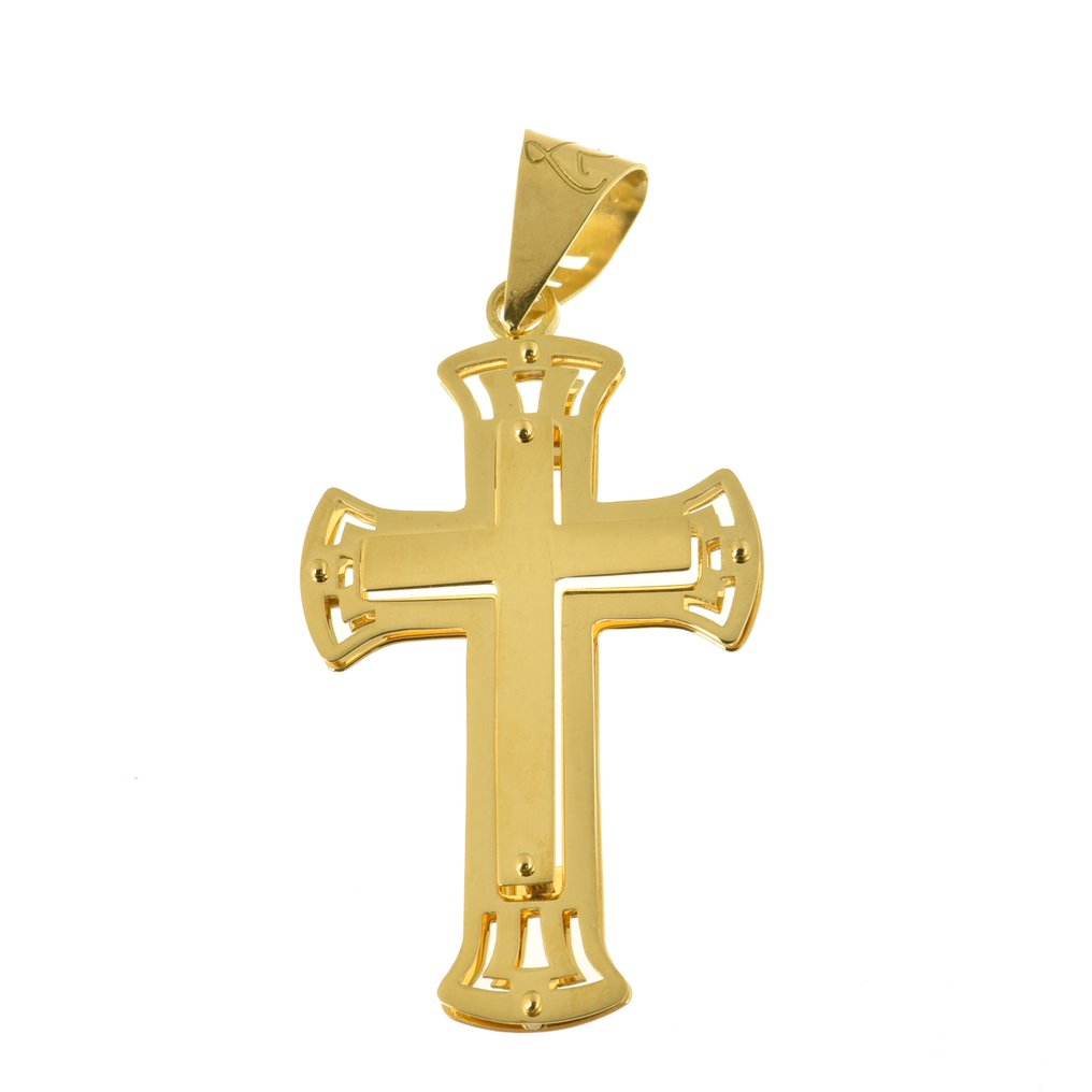 Other brand - Pendentif en forme de croix - 18 carats Or jaune #1.0