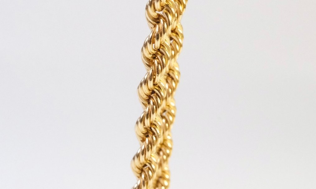 UnoAErre - 链 - 18K包金 黄金 - 意大利的 Rope Chain #1.0