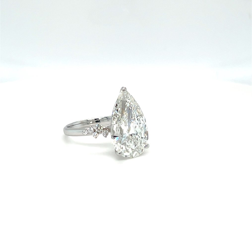 沒有保留價 - 戒指 - 14 克拉 白金 - 8.25ct. tw. 鉆石 (實驗室培育) - 鉆石 #1.0