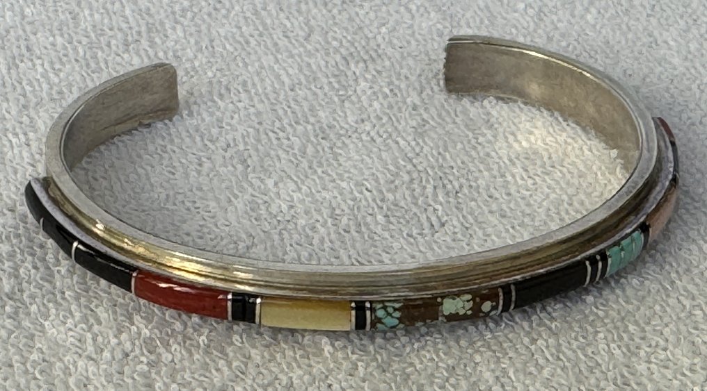 纯银手链 - Lula Bowannie - Zuni - U.S. #2.1