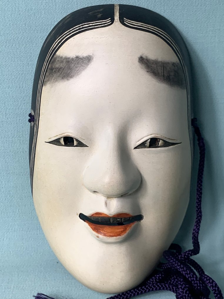Noh面具 - 木 - 免运费。NOH面罩 (沒有保留價) #1.0