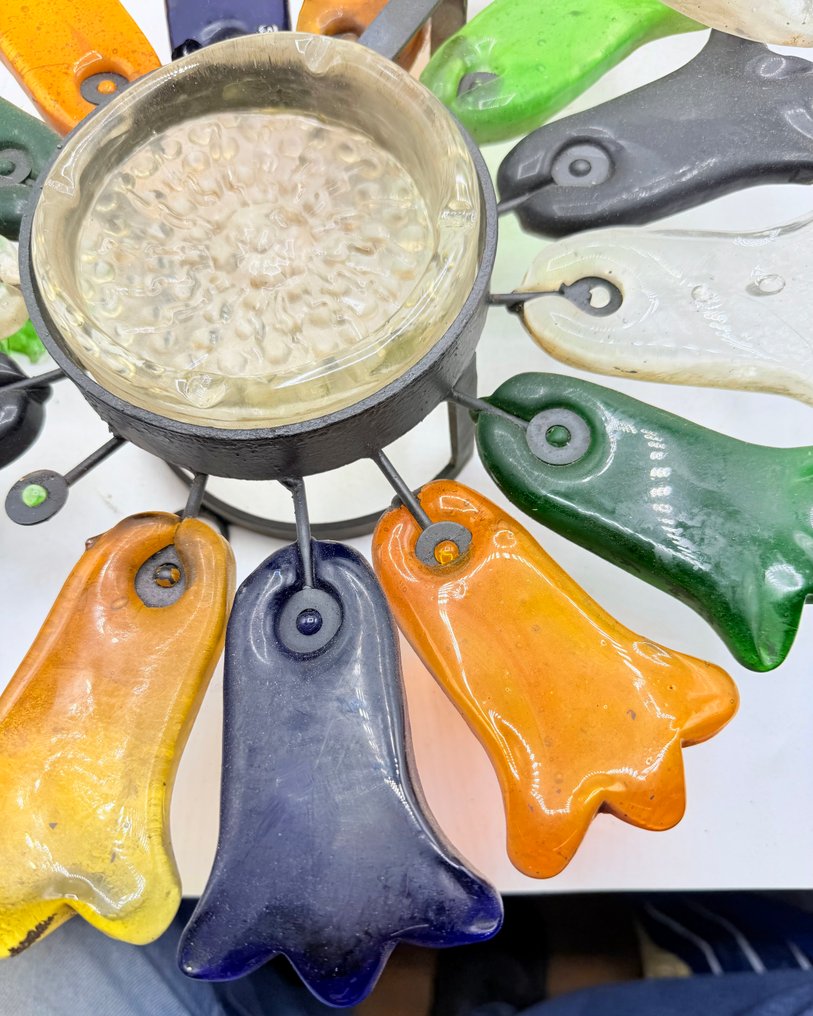 Feders - Felipe Derflingher - Aplique - Flor - Cristal, Hierro - Brutalista #4.3