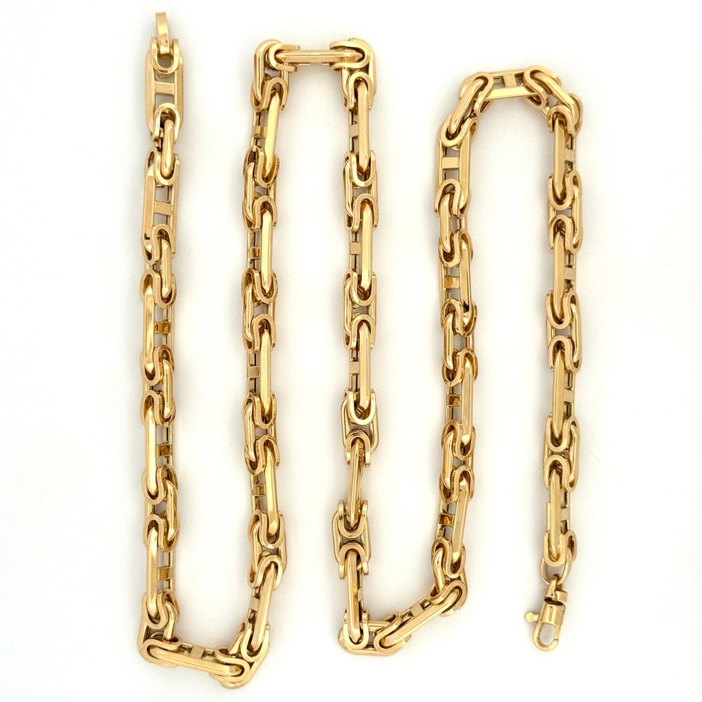 Handmade - Halskæde - 26.9 g - 60 cm - 18 kraat Gulguld #3.2