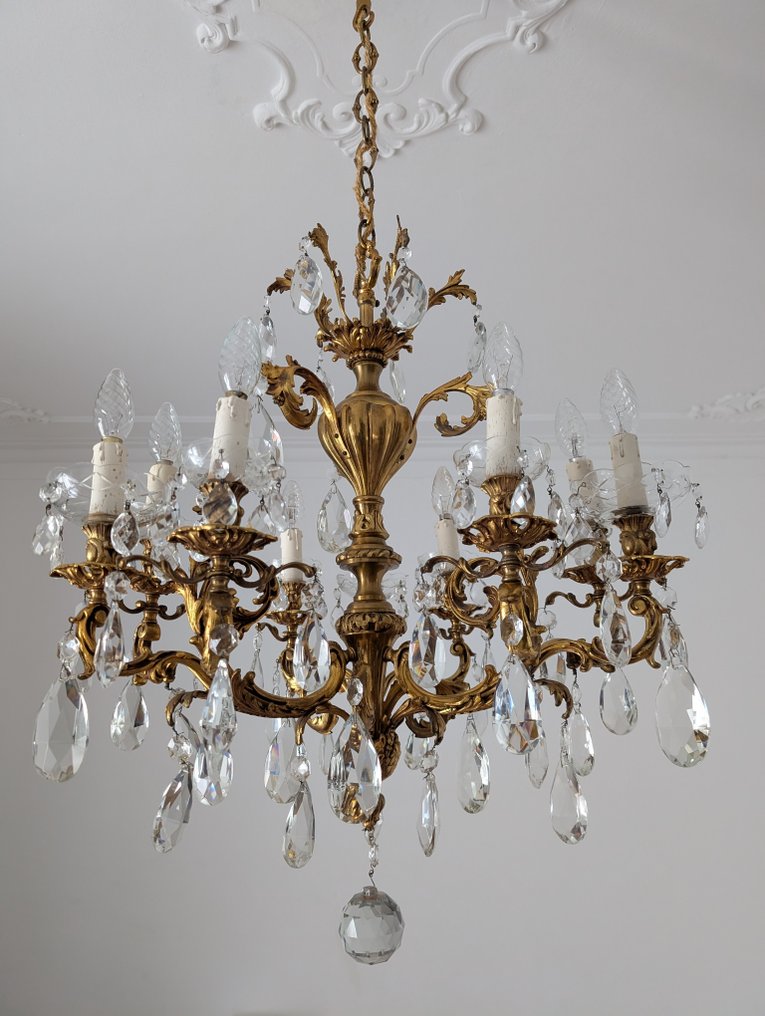 枝形吊燈 - 青銅色 - 铜制金色饰面 #3.2