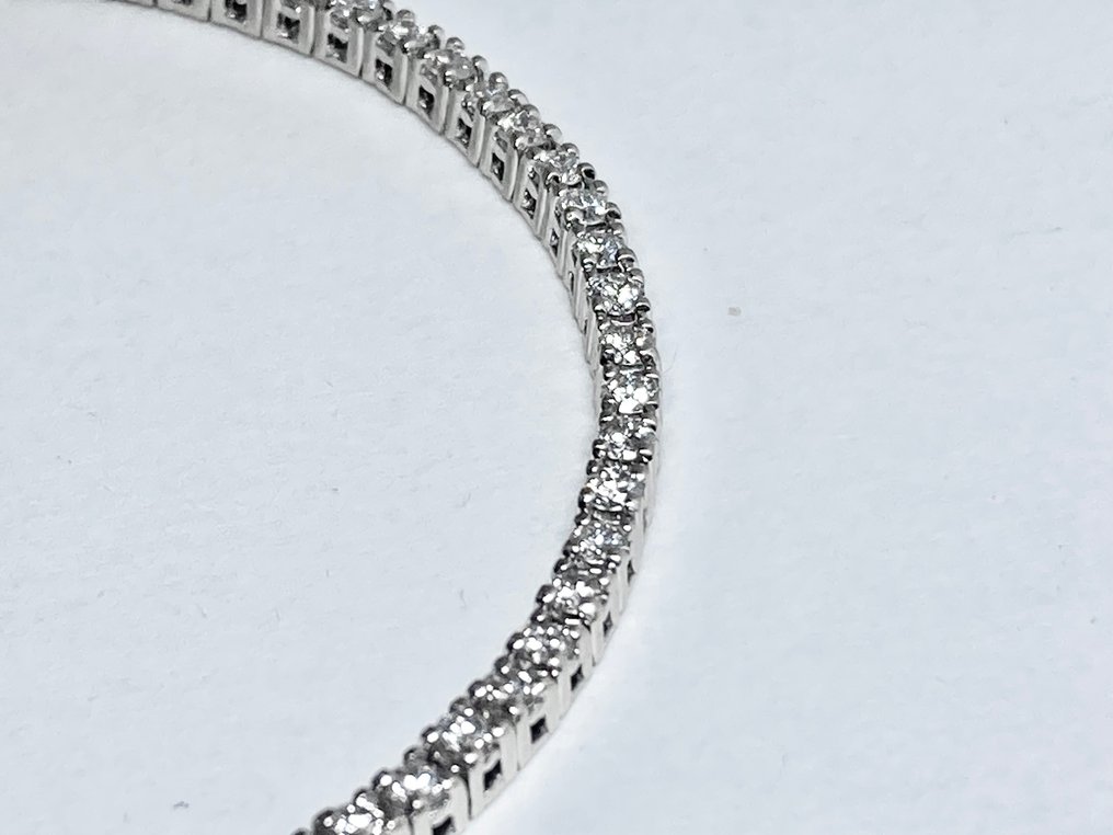 Pala Diamond - 网球手链 - 18K包金 白金 - 2.80ct. tw. 钻石 (天然) - 精彩钻石网球 #1.0