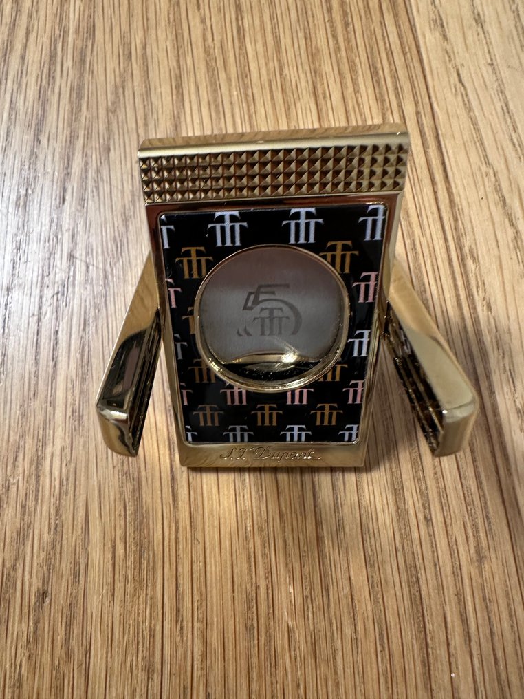 S.T. Dupont - Vágóeszköz - Zigarrencutter - Aranyozott, Fém, Zománc #2.1