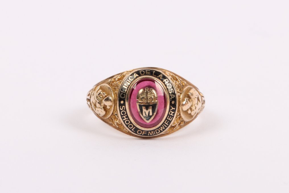 Anello - 9 kt Oro giallo - 1.00ct. tw. Rubino - Anello di classe della metà del XIX secolo #1.0