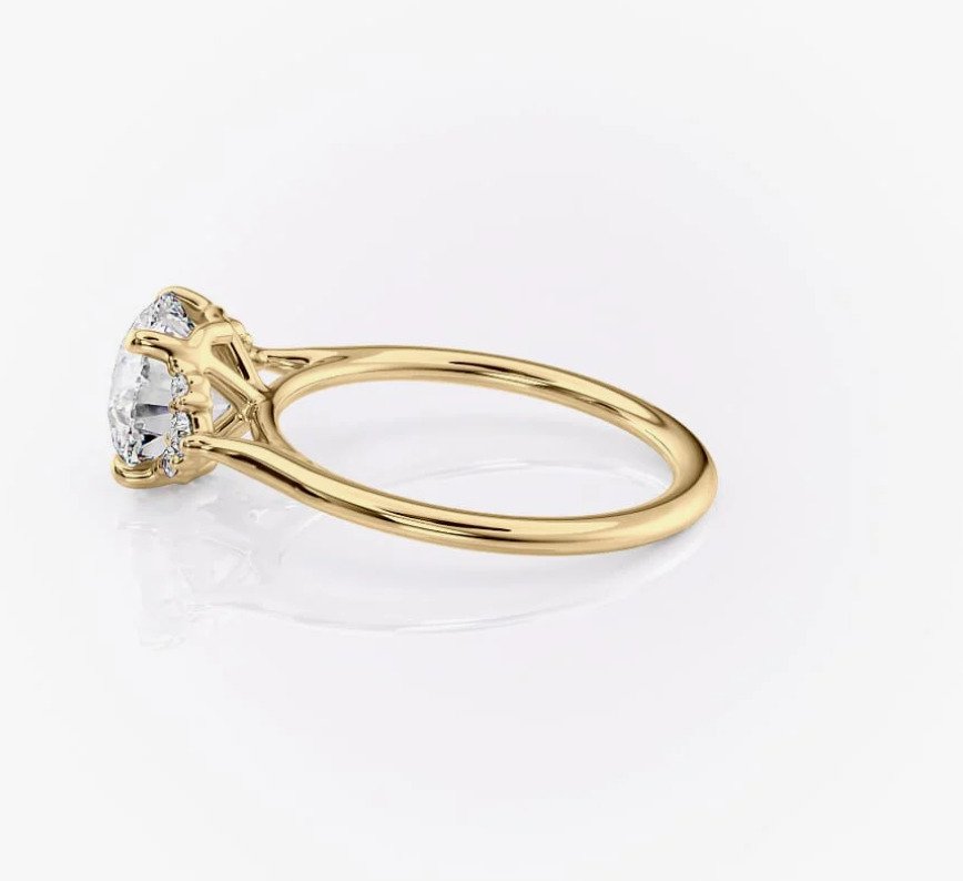 Kihlasormus - 14 kt. Keltakulta - 1.17ct. tw. Timantti (Luonnollinen) - Timantti - G/VS1 #1.0