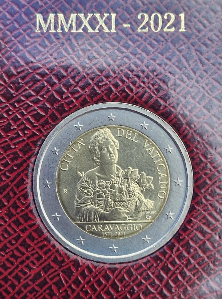 Βατικάνο. 2 Euro 2020/2021 "Raffaello" + "Caravaggio" (2 monnaies)  (χωρίς τιμή ασφαλείας) #3.2
