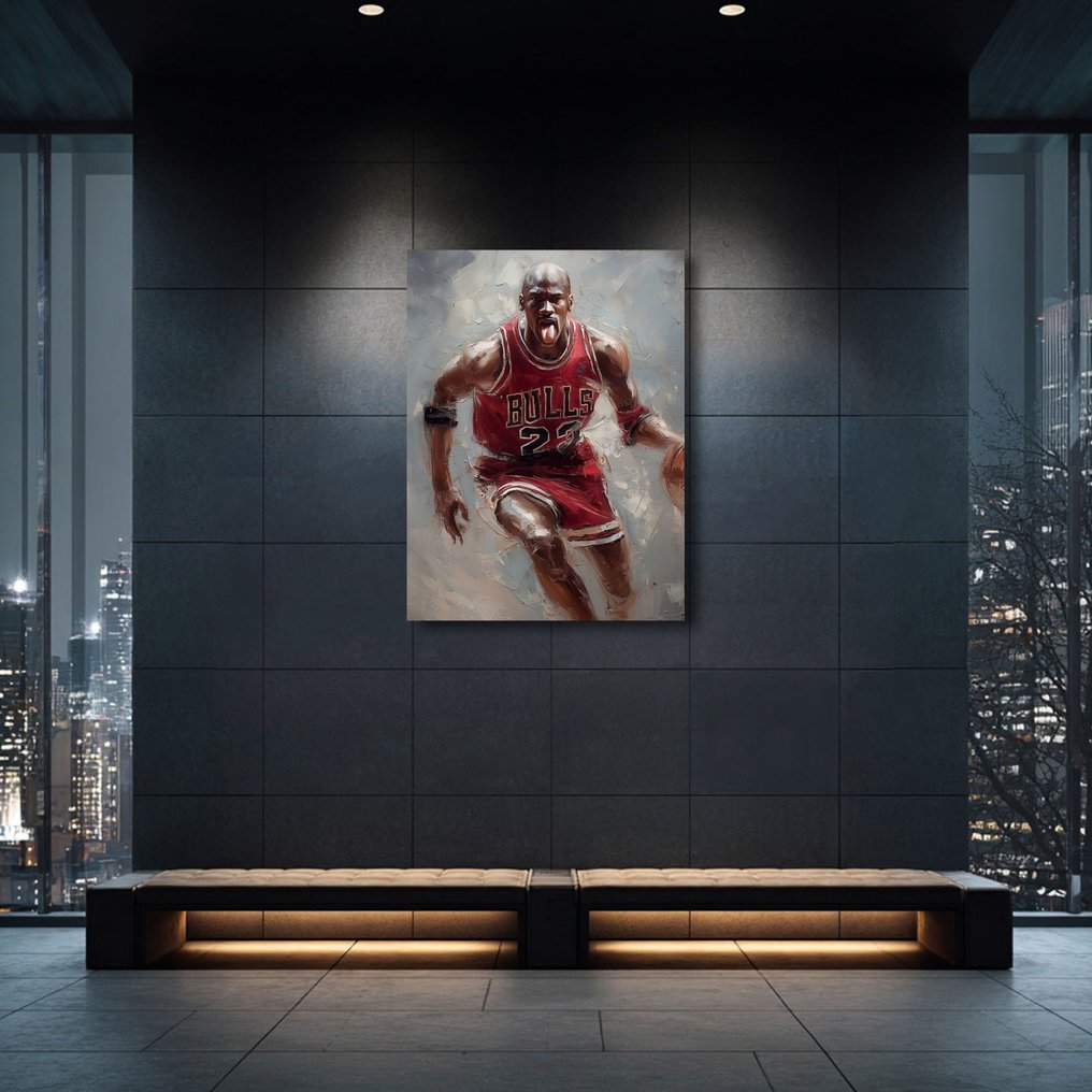 Canvas Fit - Alberto Ricardo - Michael Jordan: Intensidad y gloria en la cancha #3.2