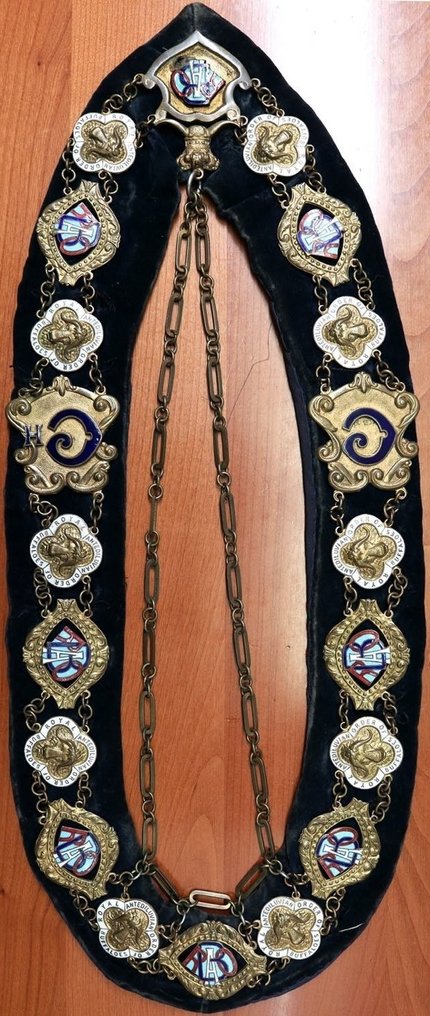 英国 - 皇家远古水牛会的礼仪旗帜 - 军用配件 #1.0