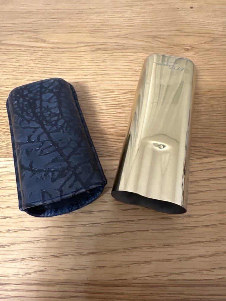 S.T. Dupont - Eske - Lær, Gullbelagt, Metall #3.2