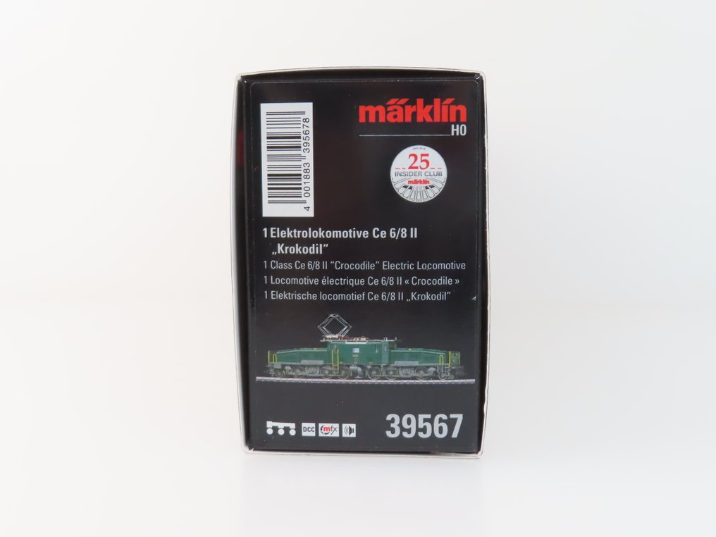 Märklin H0 - 39567 - 電氣火車 (1) - Ce 6/8 II "Rangeerkrokodil" 数字 MFX,配备全声、telex 和数字化悬挂架。 - SBB #3.2