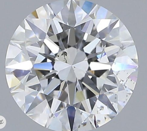 1 pcs Timantti  (Luonnollinen)  - 1.02 ct - Pyöreä - E - SI1 - Amerikan gemologinen instituutti (GIA) #1.0