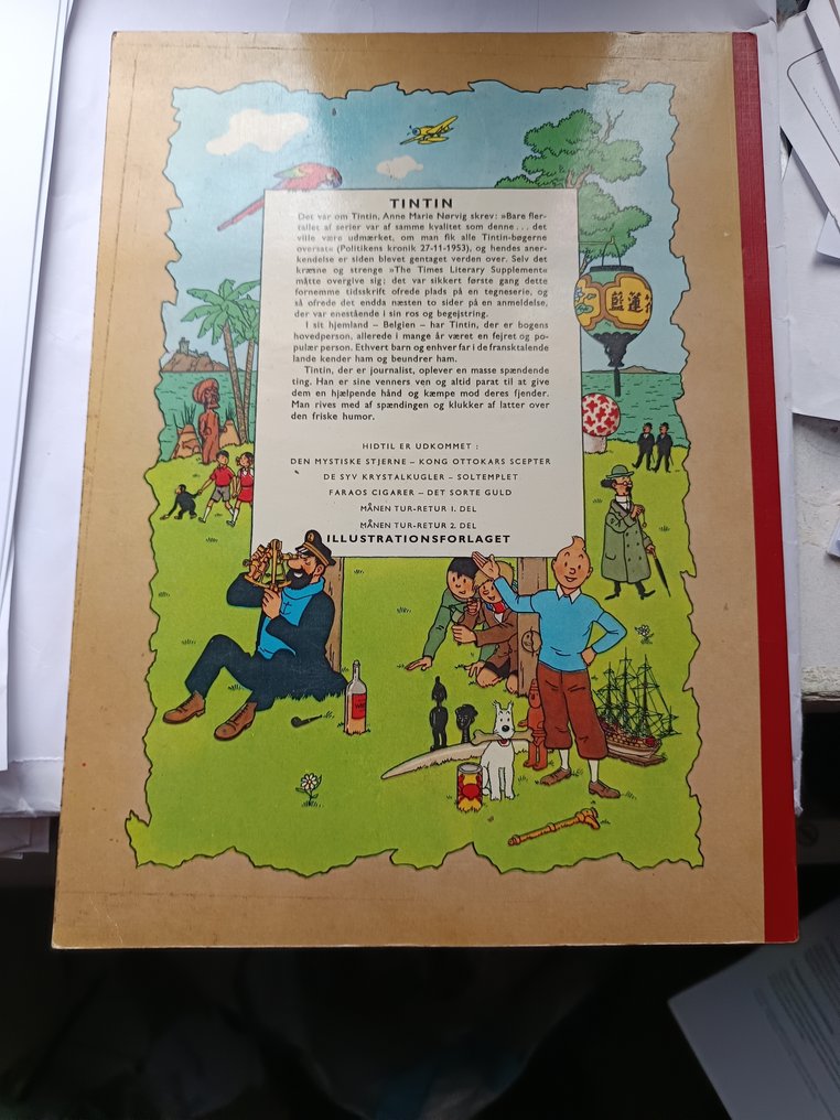 Tintin 2 DEL - MÅNEN TUR-RETUR - 1 Album - First edition - 1960/1960 #4.3