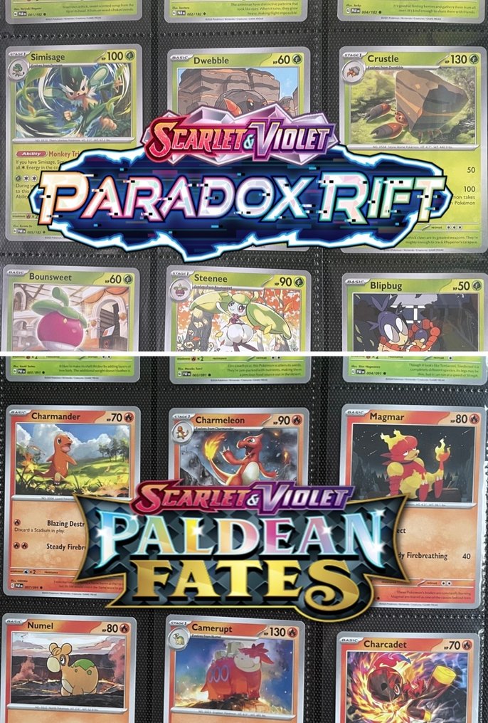 Pokémon - 2 Set complet - Scarlet & Violet - Paradox Rift, Paldean Fates #1.0