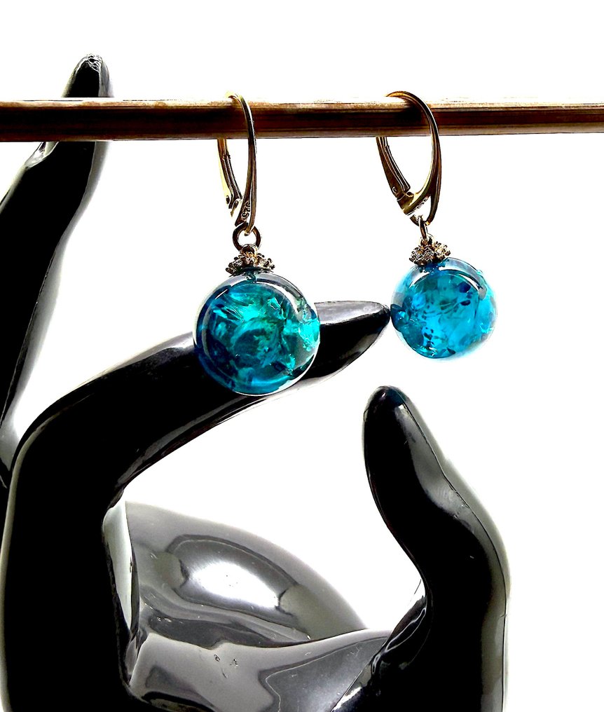 Cercei din chihlimbăr baltic natural. - Chihlimbar - Succinite - fossilized pine tree resin #1.0