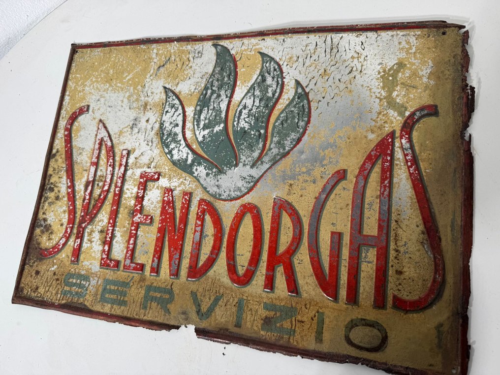 SPLENDORGAS - Reclamebord - Metaal #3.2