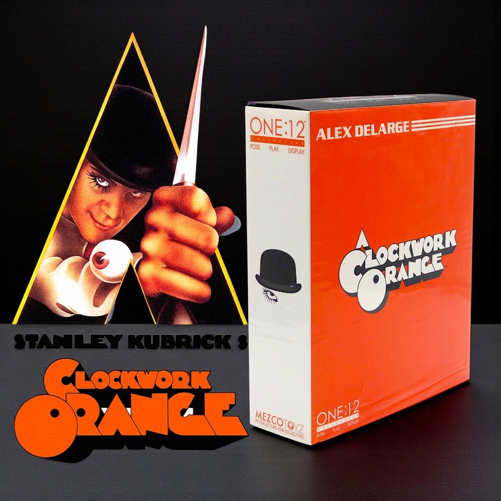 Mezco Toys  - Action figure ONE:12 Collective "CLOCKWORK ORANGE" Action Figure "ALEX DELARGE" 18cm - COMPLETE!! #1.0