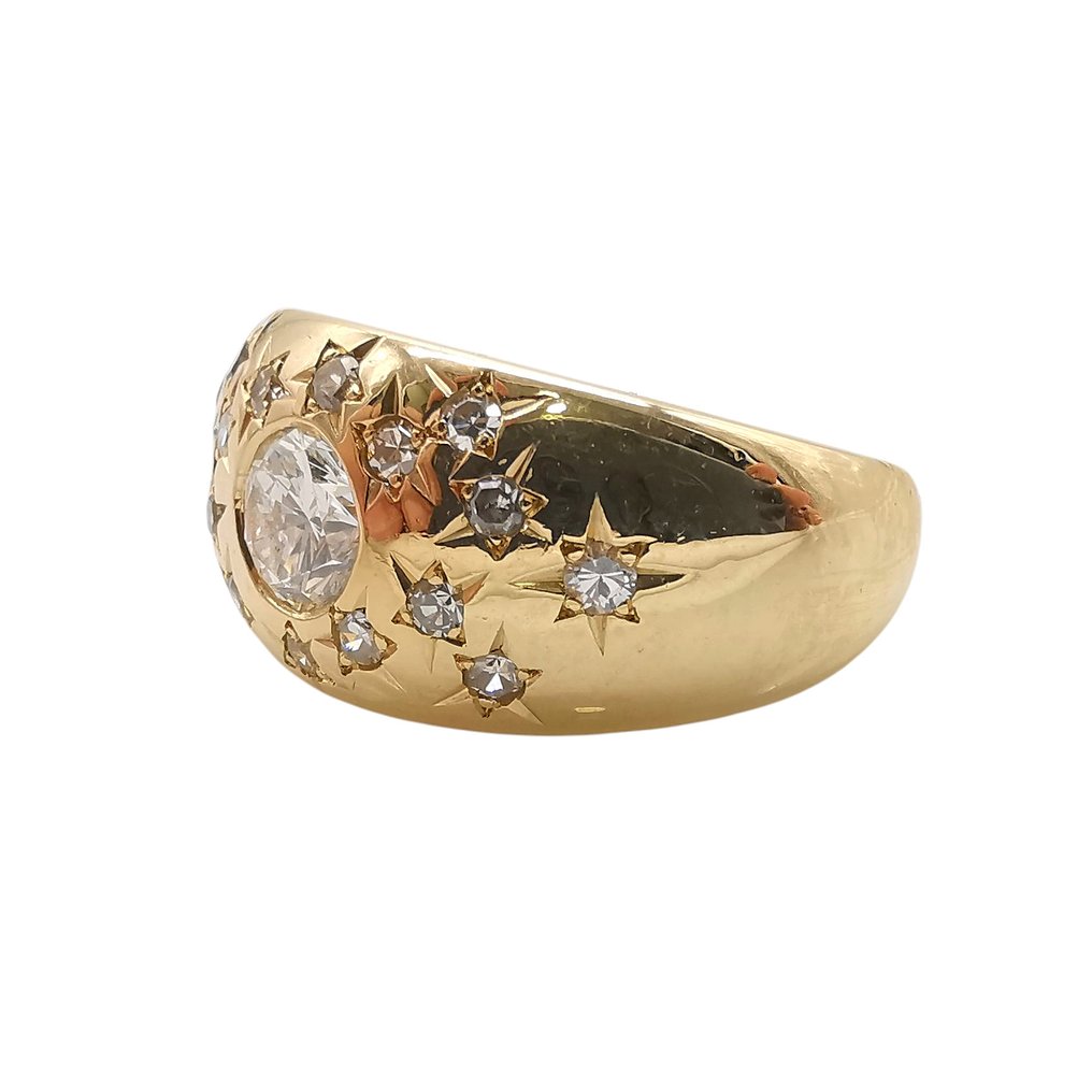 戒指 - 18K包金 黄金 -  1.20ct. tw. 钻石 (天然)  - 钻石 #3.2