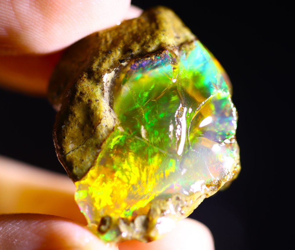 46.2 克拉 - 天然水晶欧泊 - 粗略 - 观看视频- 9.24 g #1.0