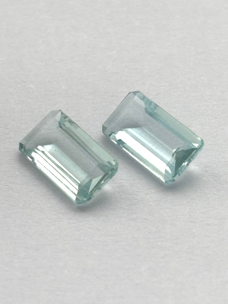 2 pcs  藍色 海藍寶石  - 1.94 ct - Instituto Gemólogico Español (IGE) #1.0