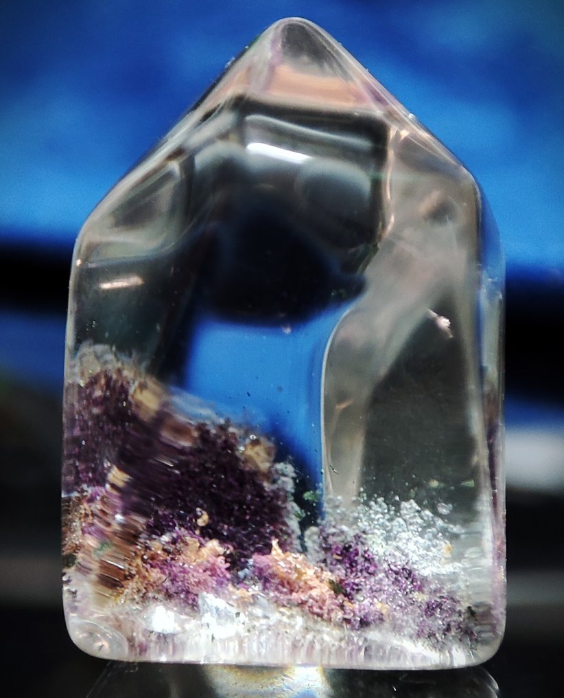 Meget smukt naturligt sjældent klart Phantom Quartz krystal Gratis fragt Prøve- 8.19 g #3.2